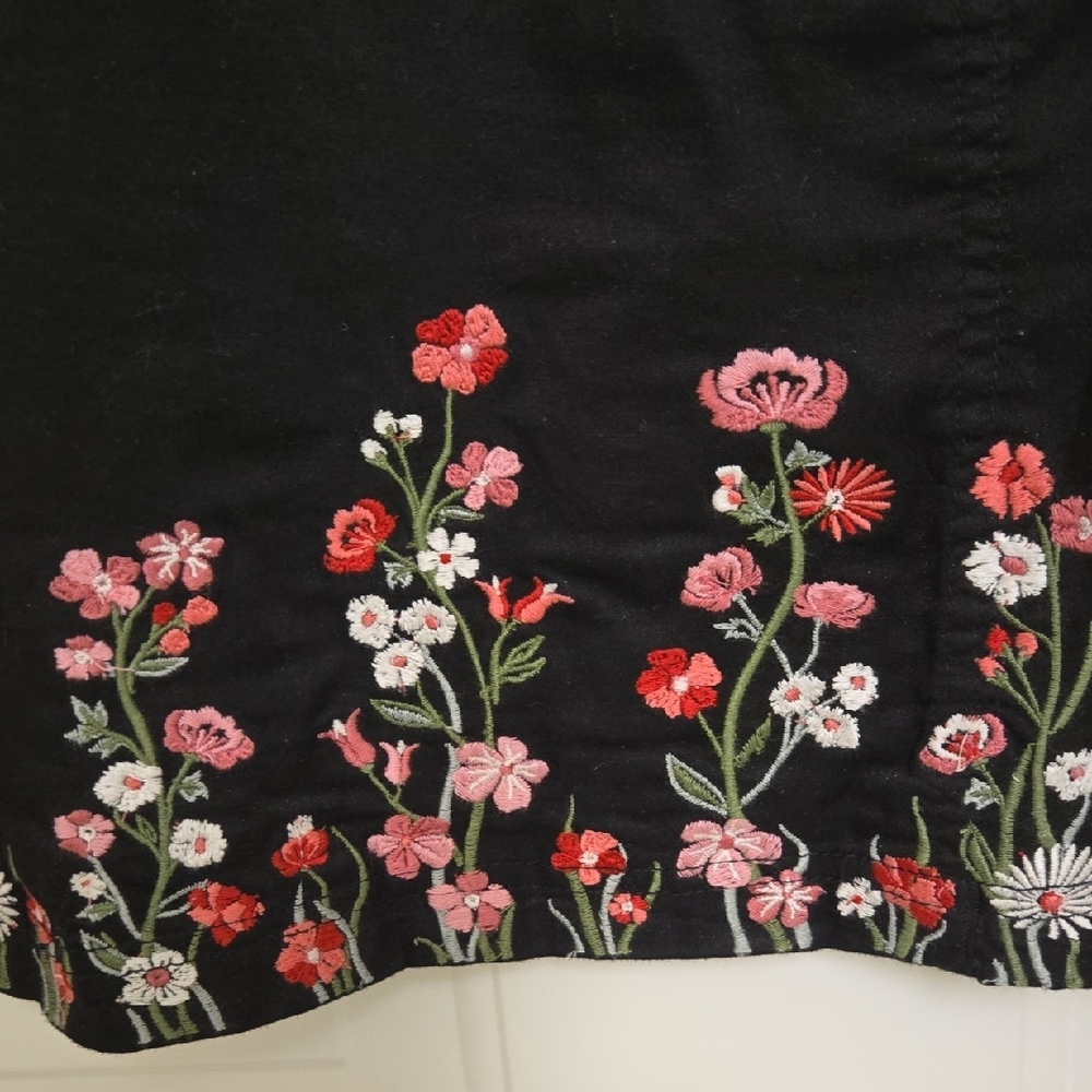 Karen Scott Black Embellished Mini Pencil Skirt - Picture 5 of 9